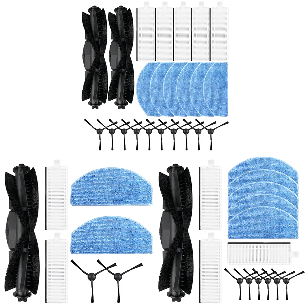 7/15/23Pcs Mian Brush Mop Pads Spazzole Laterali Sostituzione Del Filtro Per-Laresar Evol 3 Robot Accessori Per Aspirapolvere Domestico
