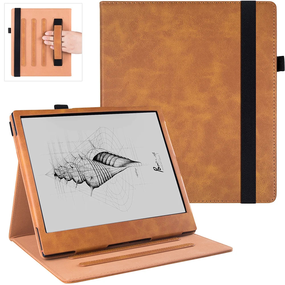 Custodia Stand Per 10.3 Pollici Onyx Boox Note Air 2/Boox Note Air2 Plus Epaper E Ink Tablets-Con Cinturino A Mano E Auto Sleep/Wake