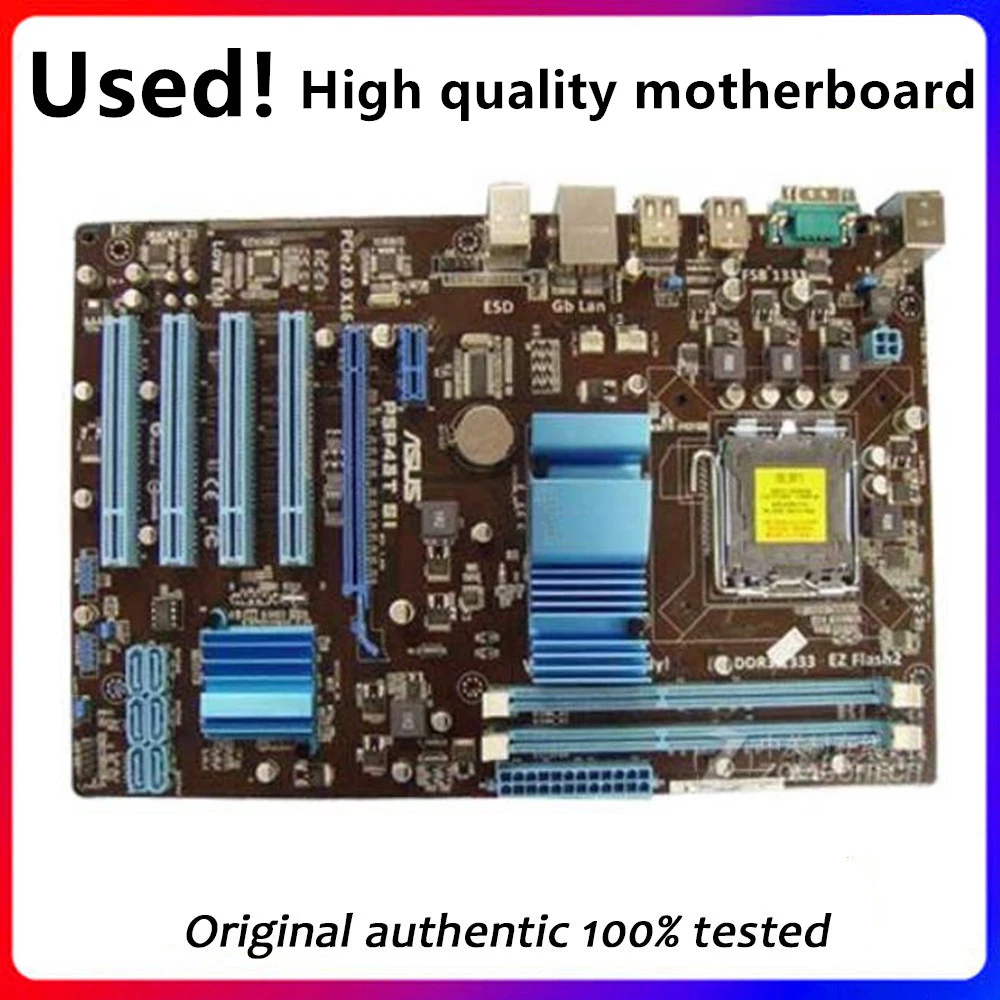 Per Asus P5P43T Si Scheda Madre Desktop P43 Socket Lga 775 Q8200 Q8300 Ddr3 Scheda Madre Usata Originale In Vendita
