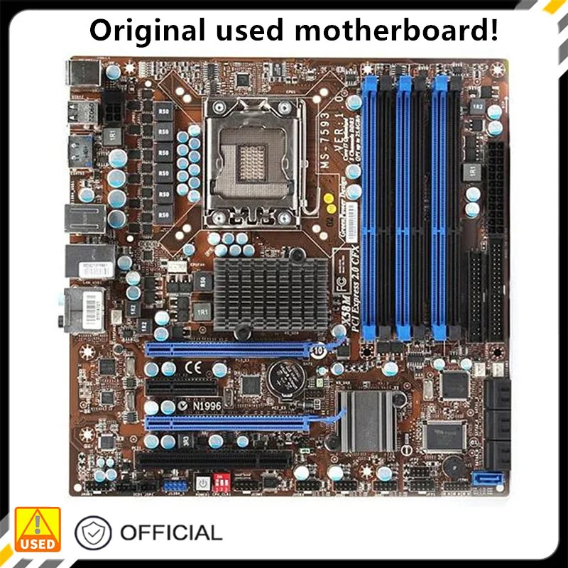 Per X58M Usato Originale Per Intel X58 Socket Lga 1366 Ddr3 Scheda Madre Lga1366 Mainboard