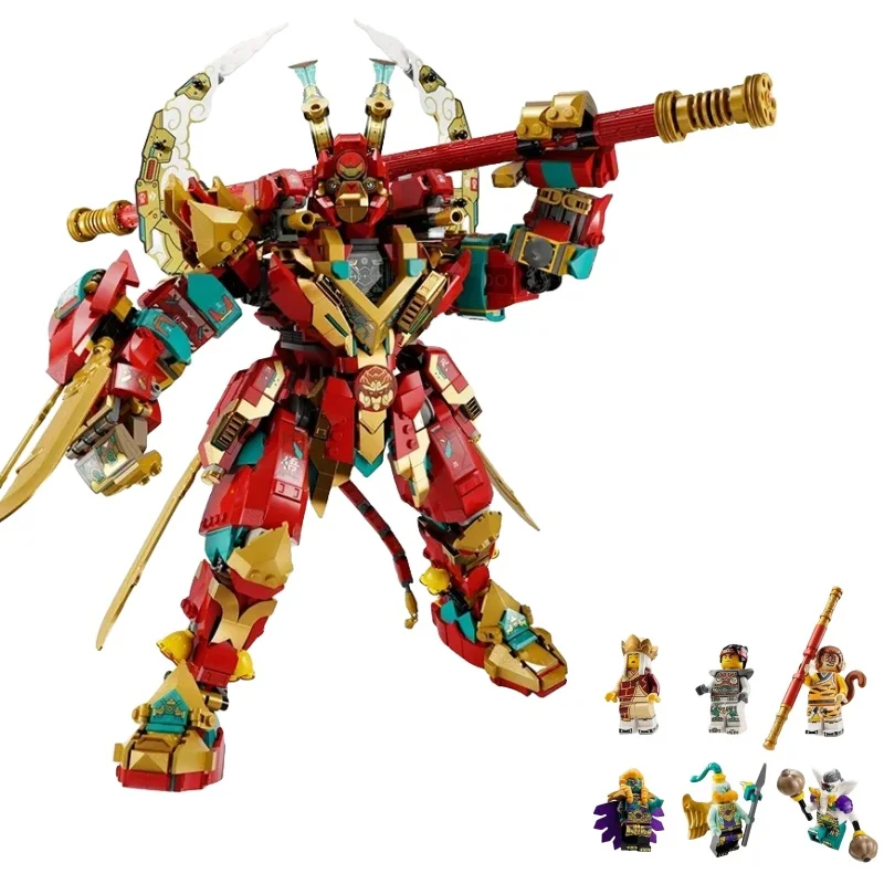 1705Pcs Goku Series Monkey King Super Mecha Building Blocks Monkey King Warrior Mecha Adatto Per Toy Boy Gift Phantom Ninja
