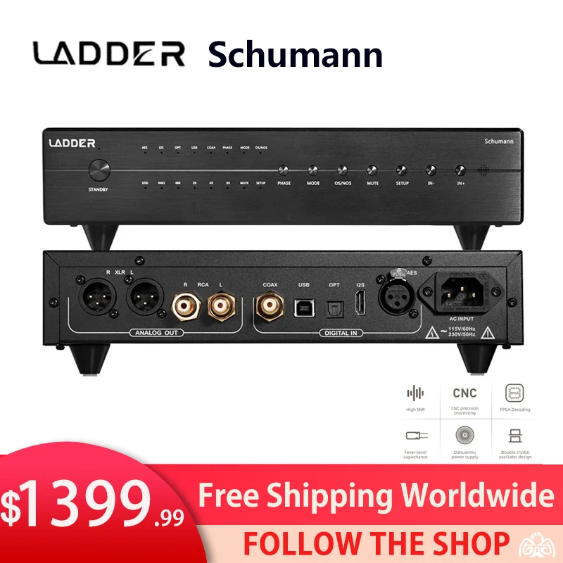 Scaletta Schumann Dac Hifi Usb Dsp Coassiale Opt Aes Risoluzione Decoder Audio