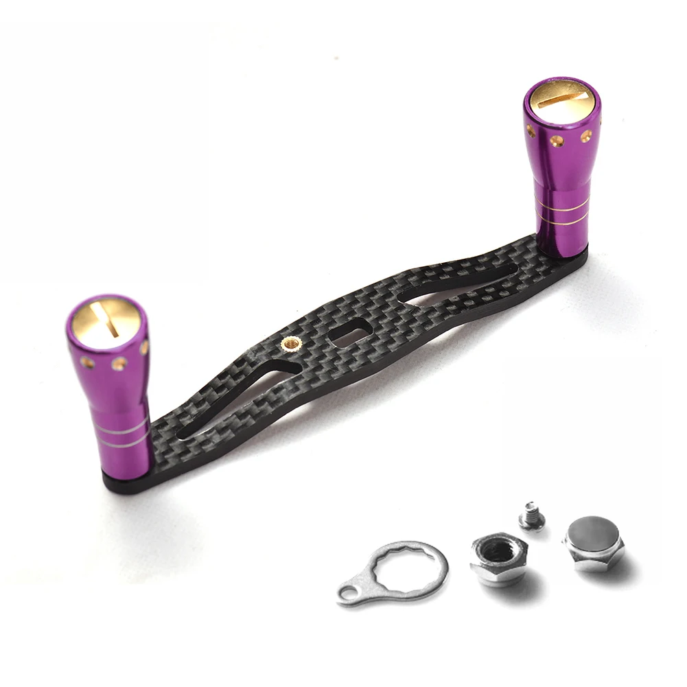 2 Mulinello Da Pesca In Carbonio Maniglia Baitcasting Mulinello Da Traina Rocker Sostituzione Accessori Per La Pesca Pesca Tackle Tools