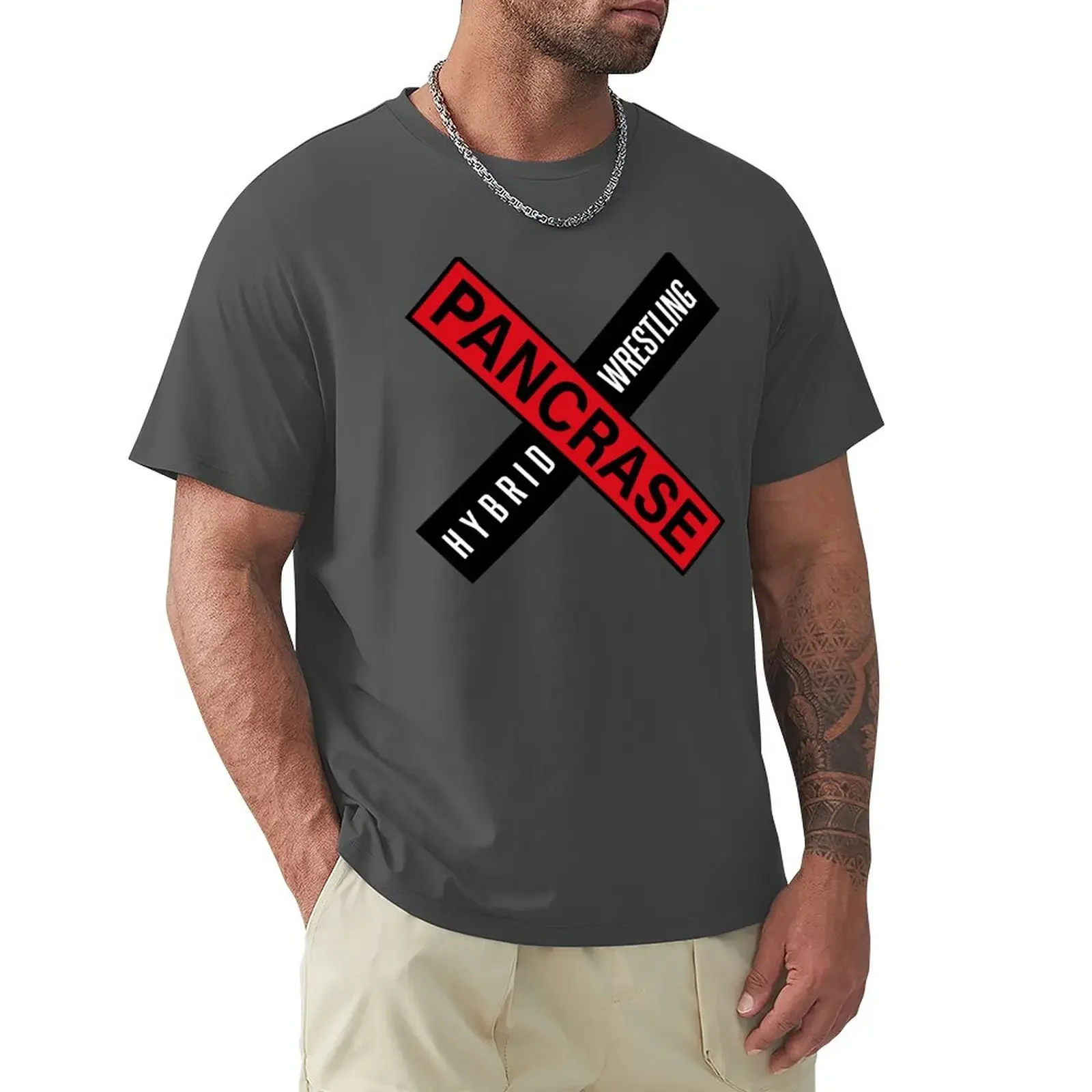 Pankrase Hybrid Wrestling T-Shirt Anime Clothes Magliette Semplici Ad Asciugatura Rapida Per Uomo