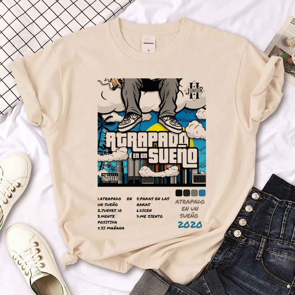 Junior H Tshirt Donna Graphic Anime Summer T-Shirt Girl Harajuku Comic Funny Clothing