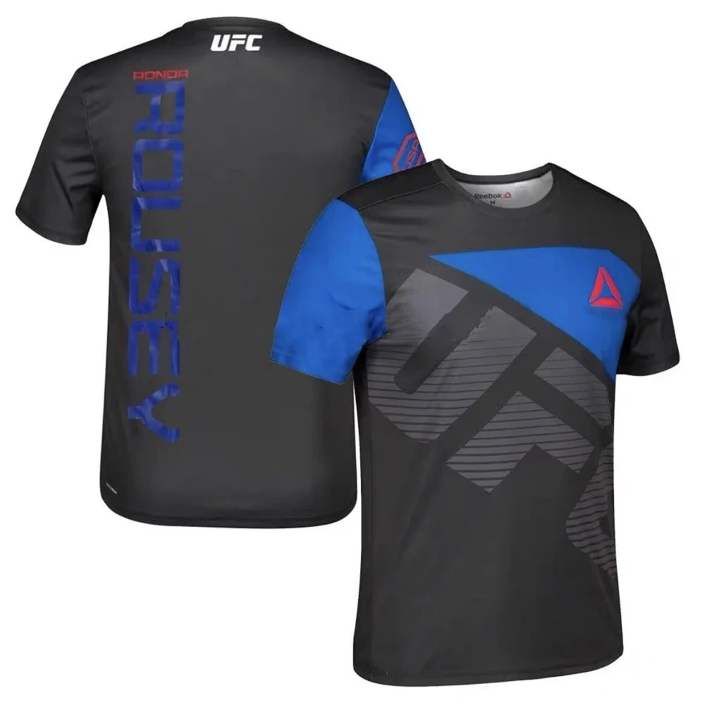 New Sports T-Shirt Uomo Donna Boxe Top Manica Corta Summer Fighting Competition T-Shirt Grande
