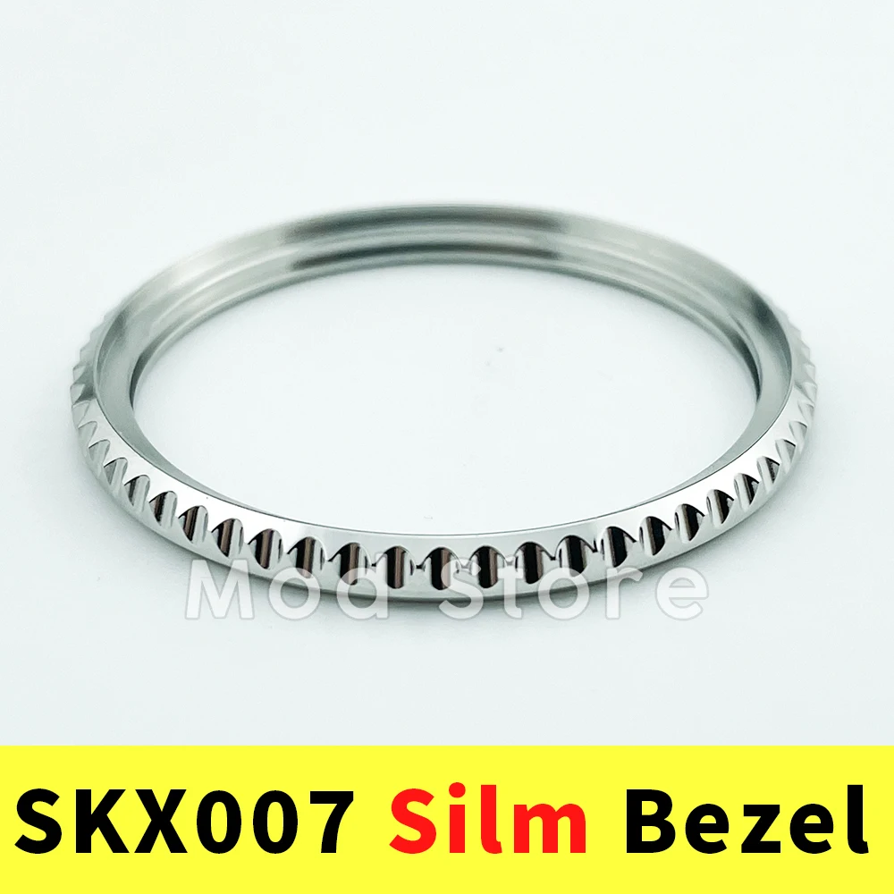 Skx007 Srpd Slim Bezel In Acciaio Inossidabile 316L Mods Per Skx Polish 120 Click Slim Thin Bezels Sub