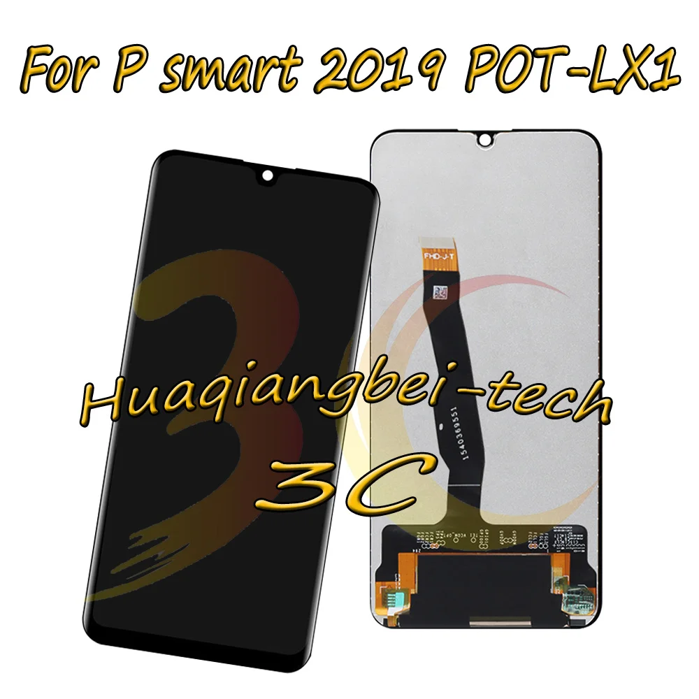 Nuovo 6.21 ''Per Huawei P Smart 2019 Pot-Lx1 / Pot-Lx1Af / Pot-Lx2J Pot-Lx1Rua Pot-Lx3 Display Lcd Touch Screen Digitizer Assembly