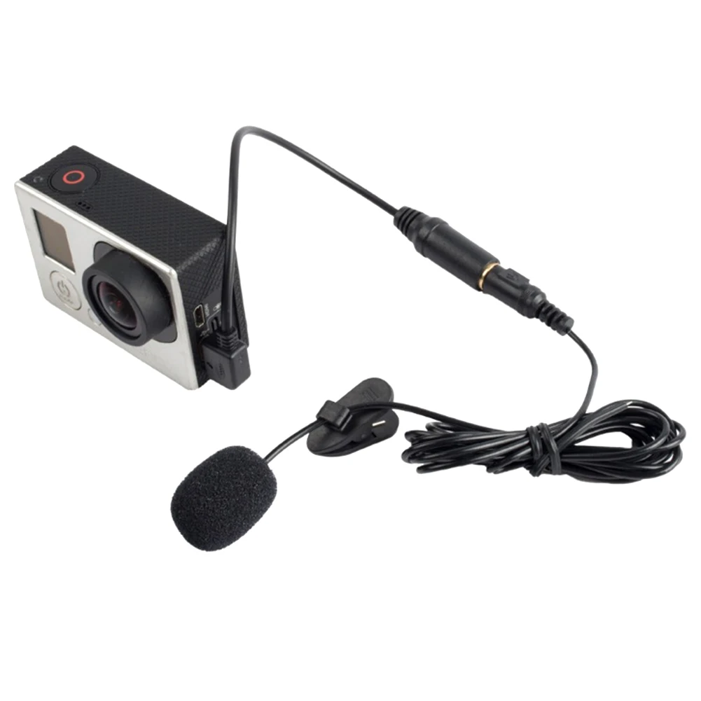 Microfono Microfono Esterno Mini Usb Professionale Con Clip Per Gopro Hero 3/3 +