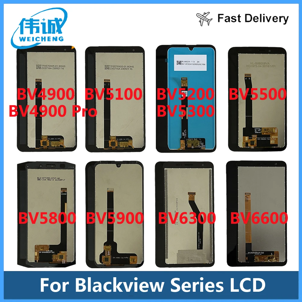 Per Blackview Bv4900 Bv5100 Bv5200 Bv5300 Bv5500 Bv5800 Pro Display Lcd Blackview Bv5900 Bv6300 Bv6600E Pro Gruppo Schermo Lcd
