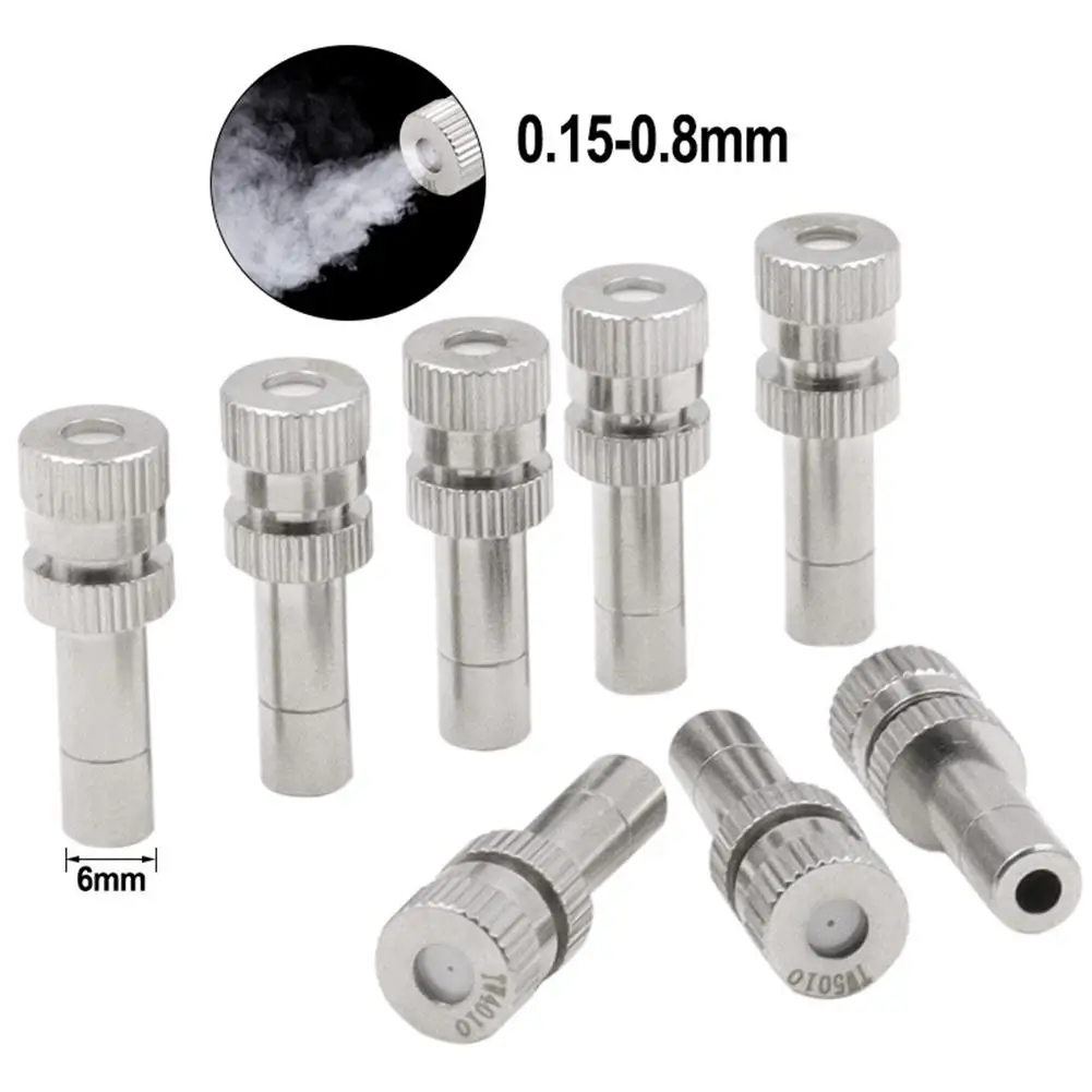 6Mm Connectors Low Pressure Fogging Nozzle Water Spray Nozzle Humidification Dust Removal Cooling