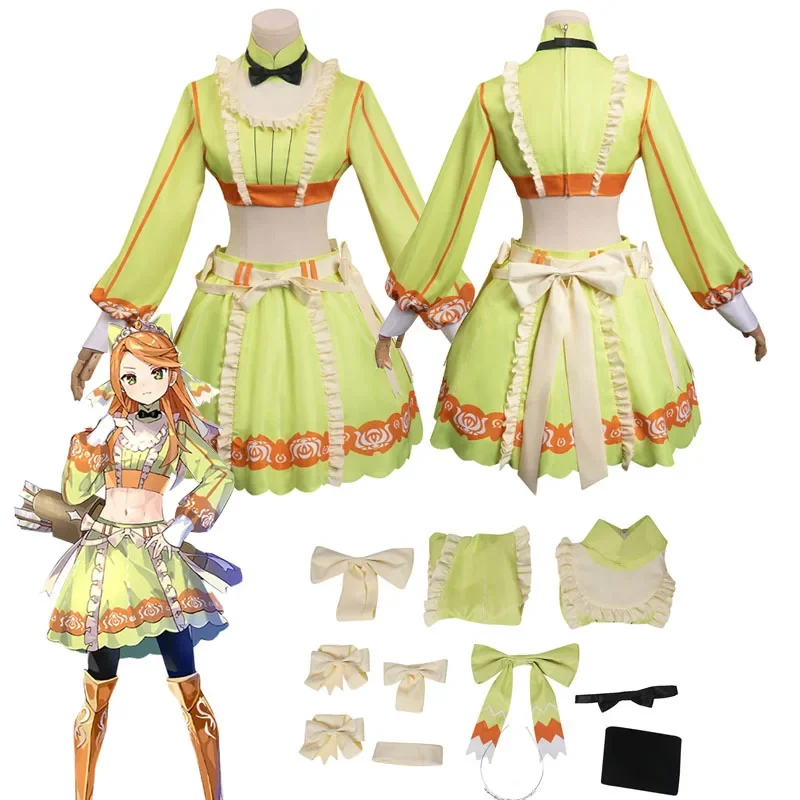 Fire Emblem Engage - Etie Cosplay Costume Top Gonna Hairband Outfit Halloween Carnival Party Suit For Women Ladies