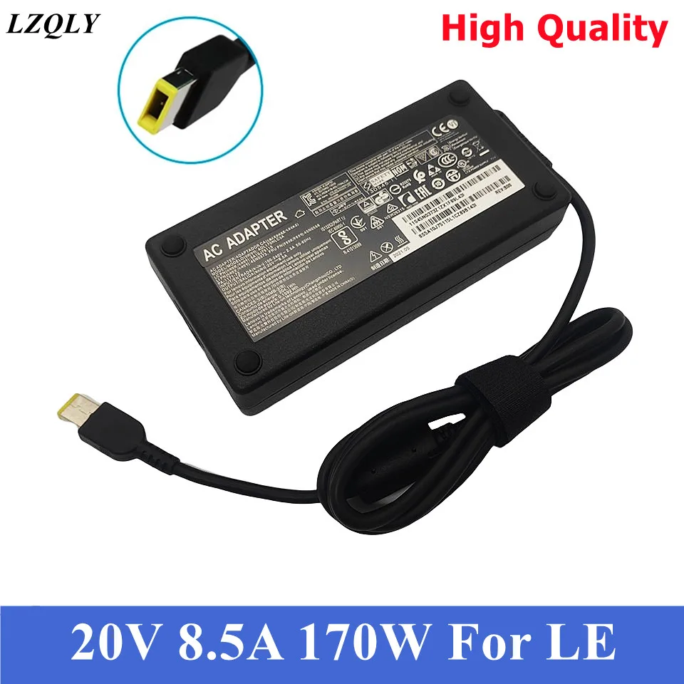 20V 8.5A 170W Laptop Ac Charger Power Adapter For Lenovo Legion Y720-15 Y7000P P50 P51 P70 P71 W540 W541 Adl170Nlc2A 45N0514