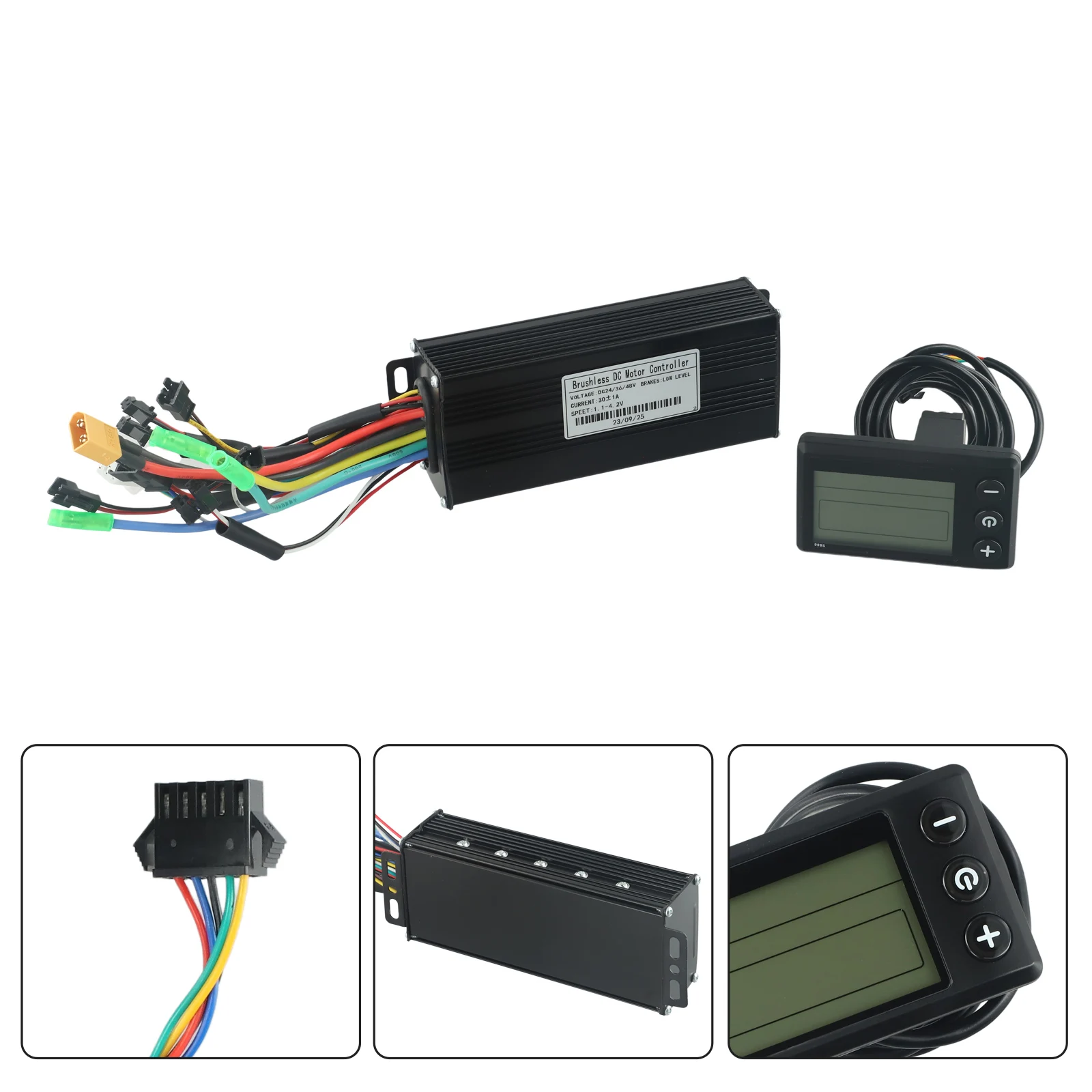 Display Lcd S866 Controller E-Bike 1000W 24/36/48V 30A 36-48V Controller Per Bicicletta E-Bike Scooter Elettrico Plastica + Metallo Sm 5Pin
