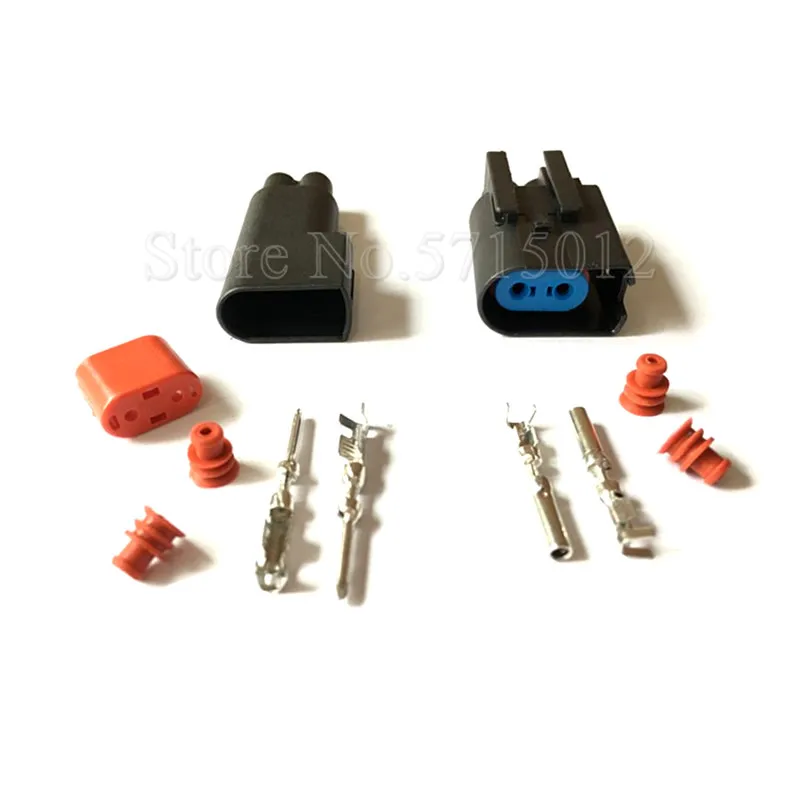 2 Hole Automotive Motor Car Engine Lamp Socket Wheel Abs Sensor Plug For Ford Volvo Jaguar Land Rover