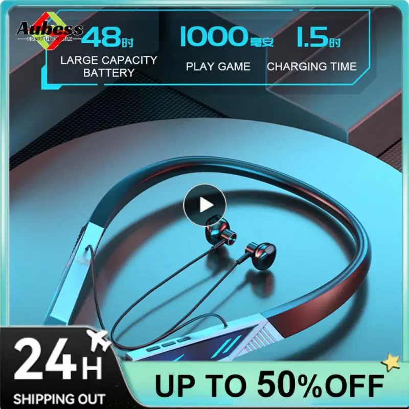 Auricolare Wireless Universal Hifi Sound Hour Neckband Luminoso Per Telefono Accessori Per Ufficio Auricolare Sport