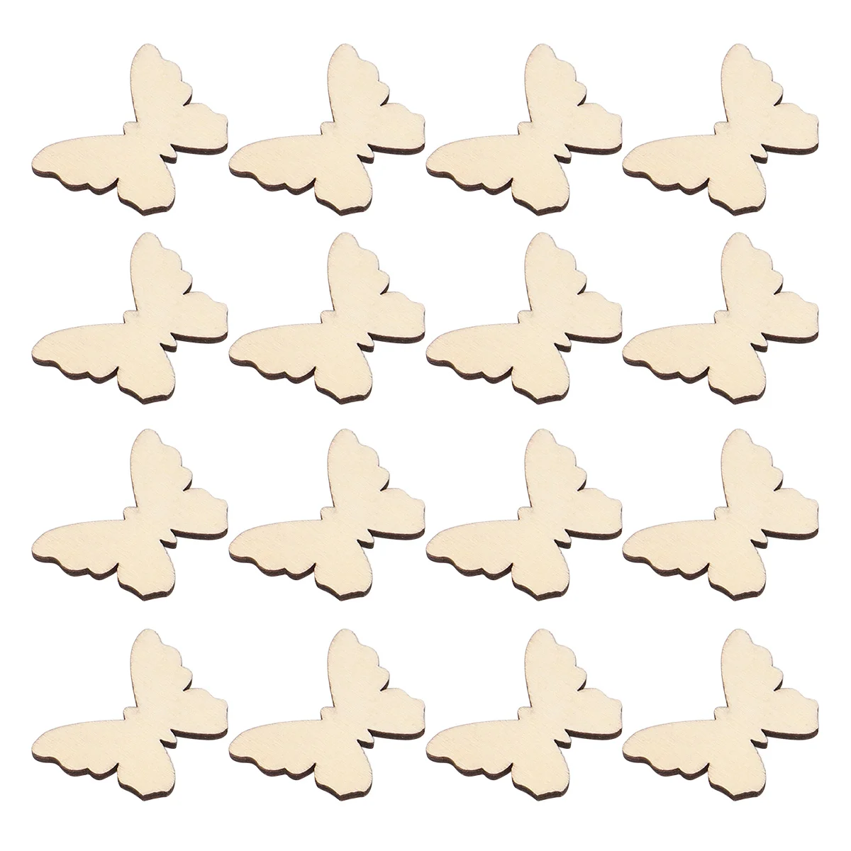 Animal Life Cuts Butterfly Wood Chips 100Pcs Decor Per Scaffali Ornamento In Legno