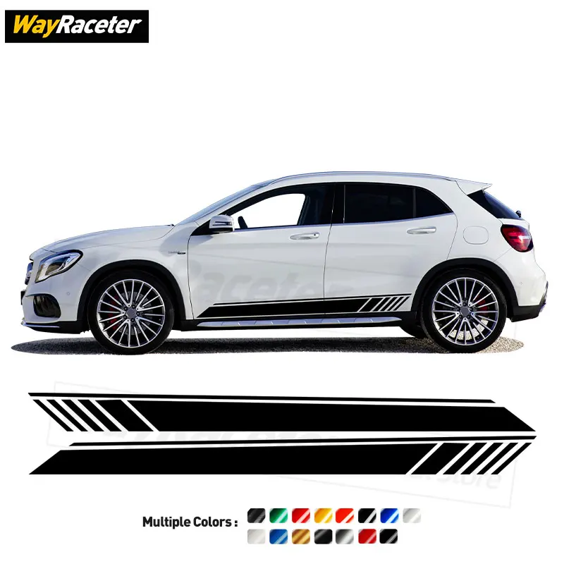 2 Pcs Edition One Stripes Door Side Sticker Per Mercedes Benz X156 Gla45 Amg H247 Gla Class Gla250 Gla200 2024 2023 Accessori