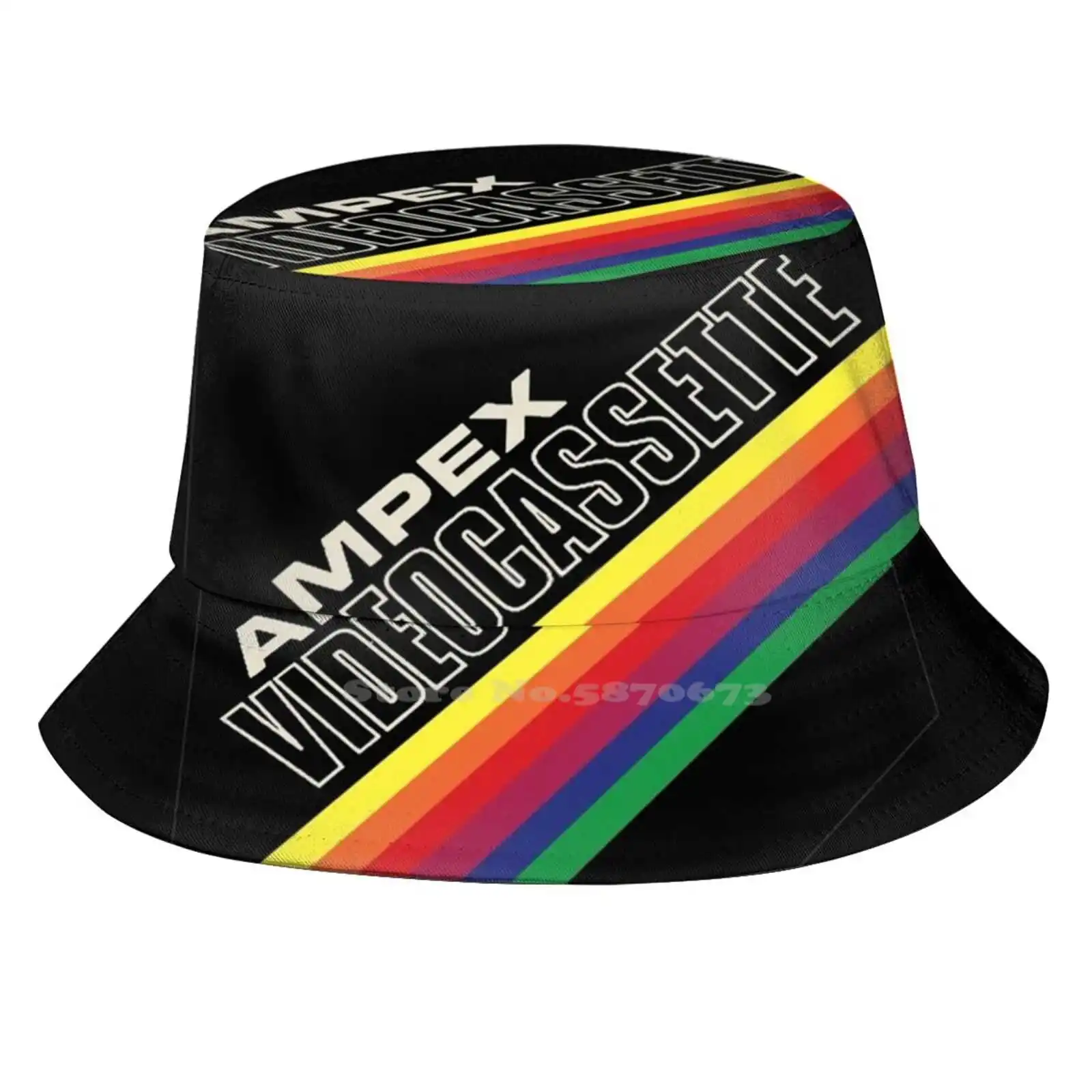 Ampex L500 Video Cassette Tape Berretti Coreani Divertenti Cappelli Secchiello Da Spiaggia Cassetta Tdk Vintage Retro Vintage Pana Tape Vinyl