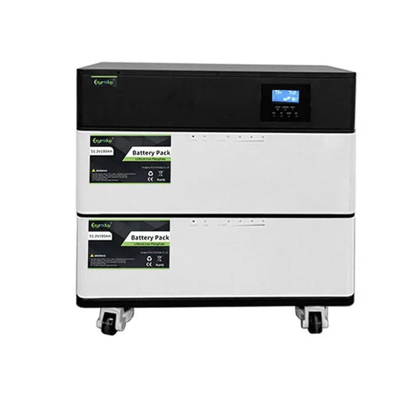10Kw 200Ah Sistema Completo Di Accumulo Di Energia Del Pannello Solare Domestico 5Kw 100Ah Inverter Mppt Off Grid Hybrid Lifepo4 Battery Pack 51.2V