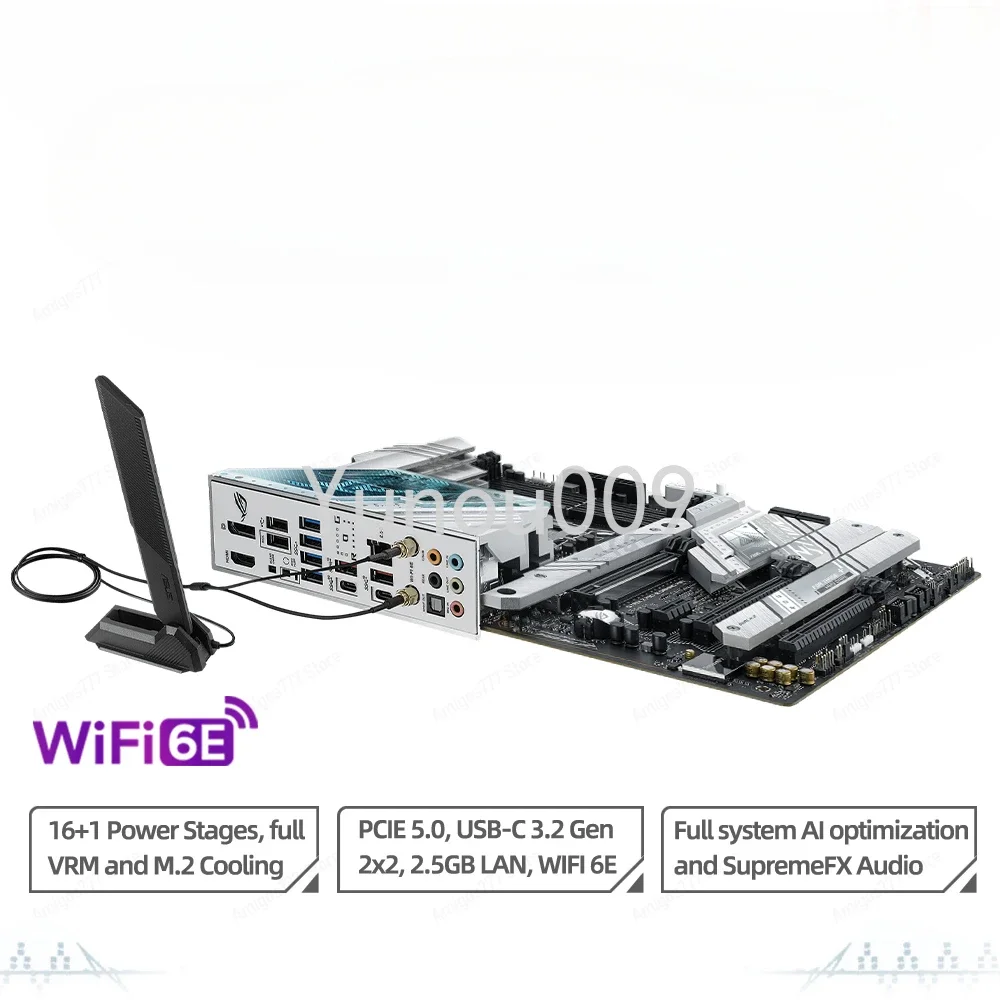 Gaming With Motherboard Processor New Expo Strix Wifi Rog 13700K 6E White Lga Ddr5 Con I7 Z790 Rgb 32Gb Ram A 1700 5600Mhz