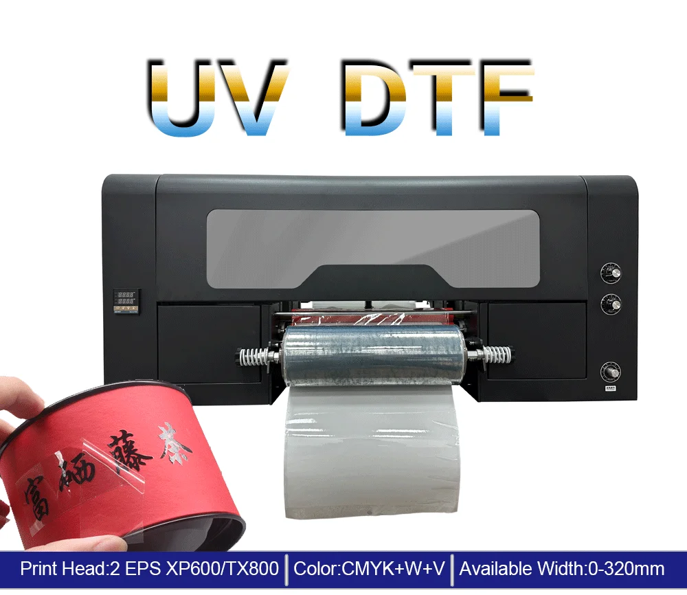 Prezzo All'Ingrosso Di Vendita Di Fabbrica Stampante Uv Dtf Roll To Roll A3 Uv Dtf Stampante Sticker Printing Machine