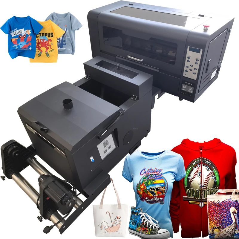 Dtf Ink Transfer Powder Dtf Printer A3 Technology Tshirt Macchina Da Stampa Per Tessuti Shaker Forno Dual Xp600 Head Dtf Printer 30Cm