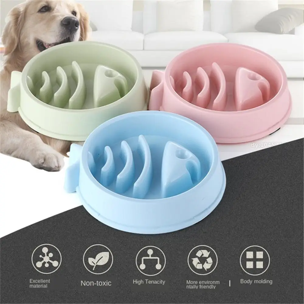 Pet Alimentatore A Lenta Alimentazione A Forma Di Osso Di Pesce Ciotola Per Cani Alimentazione Per Cani Ciotole Per Alimenti Bloat Stop Piatti Interat