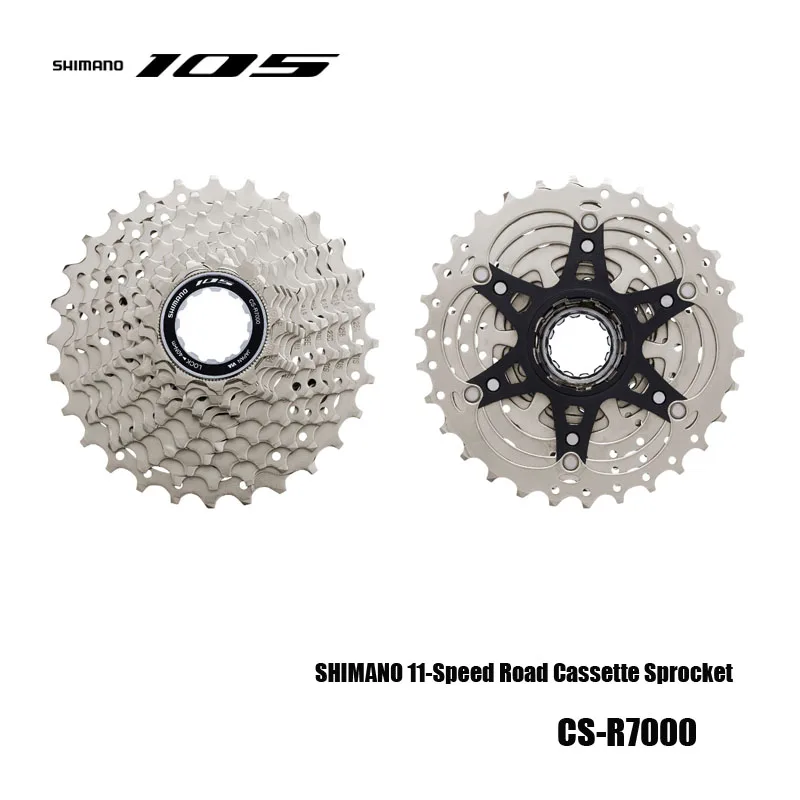 Shimano 11-Speed Road Cassette Pignone Cs-R7000 Compatibile Con Hg-Ev E Hg-X11 Catene Mtb & Road Bicycle Acesssories Ciclismo