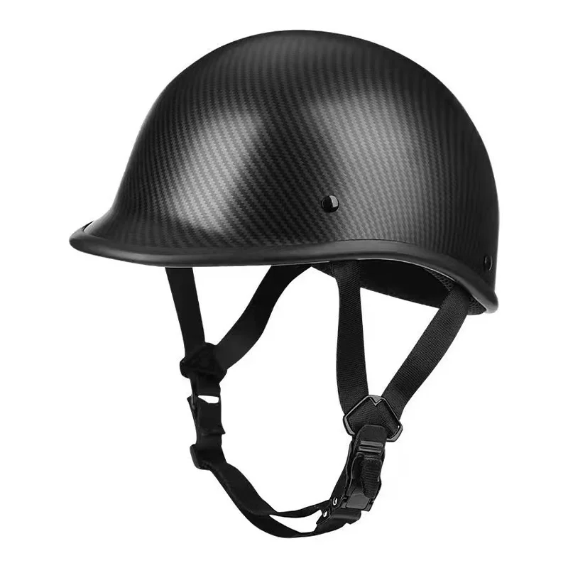 Casco Moto Dot Approvato Retro Half Face Motocross Casco Vintage Low Profile Open Face Casco Uomo Adulto Cascos Para Motos