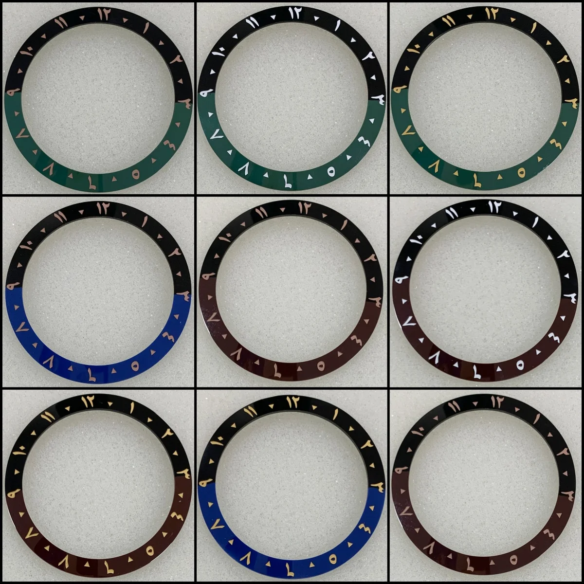 38Mm Orologio Lunetta Inserto Numeri Arabi Mods Seiko In Ceramica Per Gmt Nh35 Accessori Per Orologi Cassa Anello Lunetta