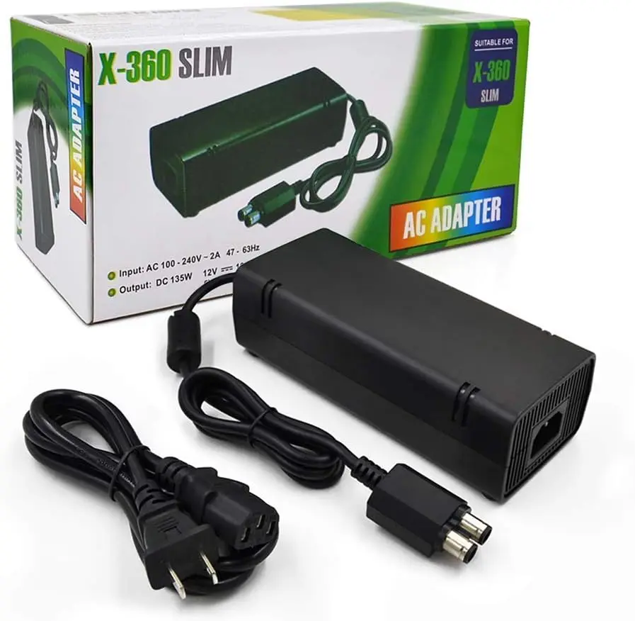 Alimentatore Per Xbox 360 Slim, Sostituzione Adattatore Ca Per Console Xbox 360 Slim