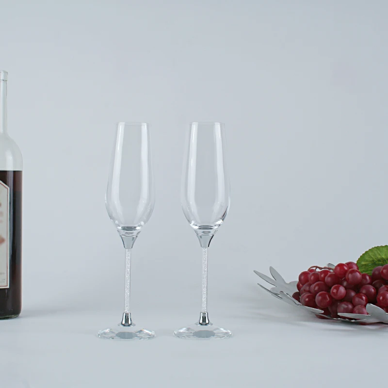 Tavola Di Natale Calice Di Champagne Cristal Champagne Flauti Vetro Tostapane Moda Articoli Per La Casa Champagne Coupe Occhiali Bolle