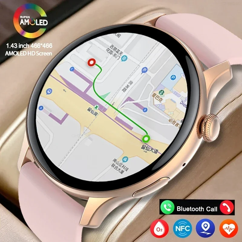 2024 Smart Watch Ladies Screen Mostra Sempre Il Tempo Health Tracker Chiamata Vocale Donne Calorie Tracker Smartwatch Fitness Tracker