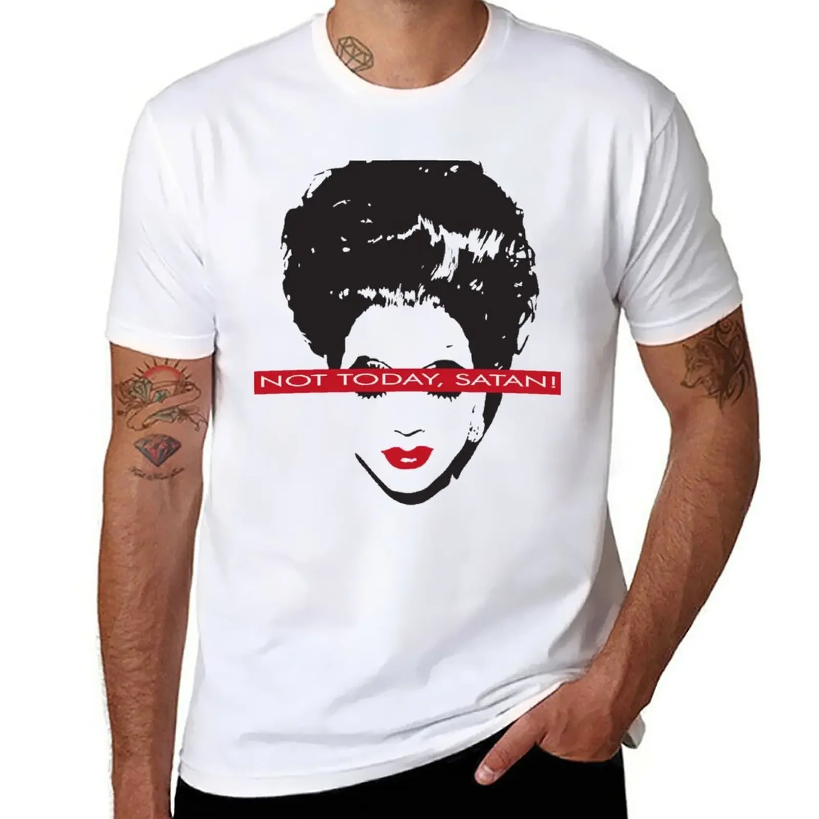 Bianca Del Rio-Non Oggi Satan T-Shirt Graphics Abbigliamento Estetico Vintage Mens Graphic T-Shirt Anime