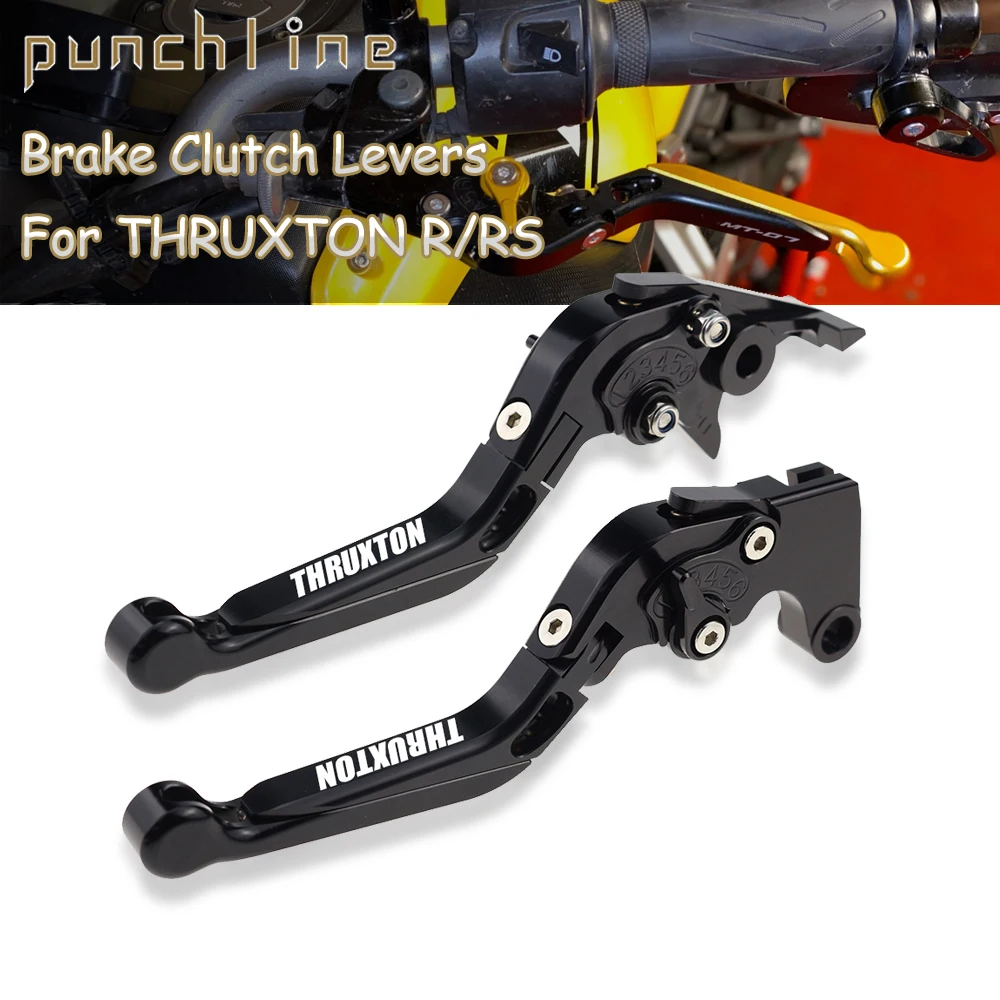 Fit Thruxton R 2016-2022 Maniglie Frizione Regolabili Per Leve Freno Estensibili Pieghevoli Thruxton Rs