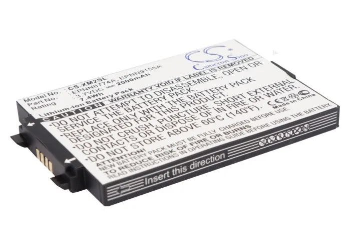 Batteria Muslimb, Muslimper Altec Lansing/Audiovox Xm2Go, Xm3020, Per Delphi Txm1000, Xmtsz03089-00