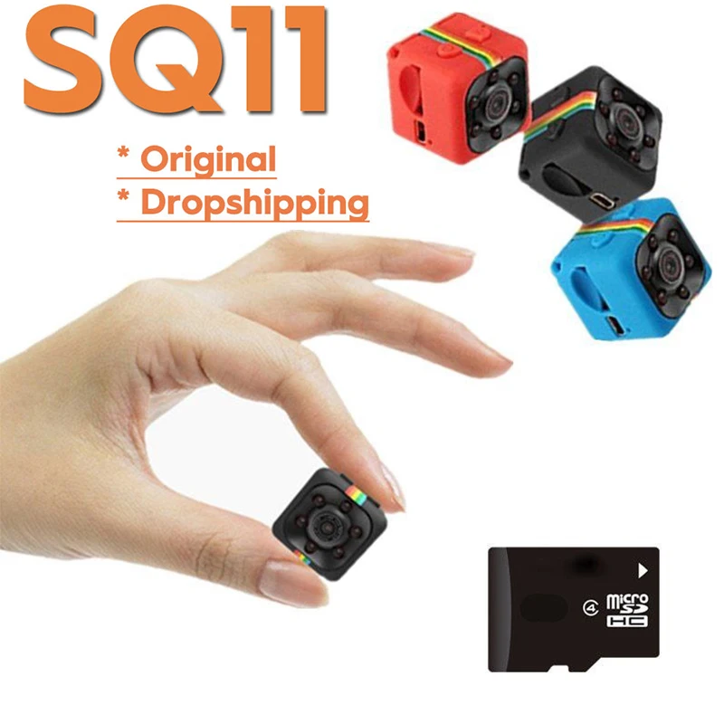 Sq11 Mini Camera Espias Escondimenti Das Visione Notturna Segreto Piccola Videocamera Espion Body Micro Cam Supporto Tf Card Nascosta