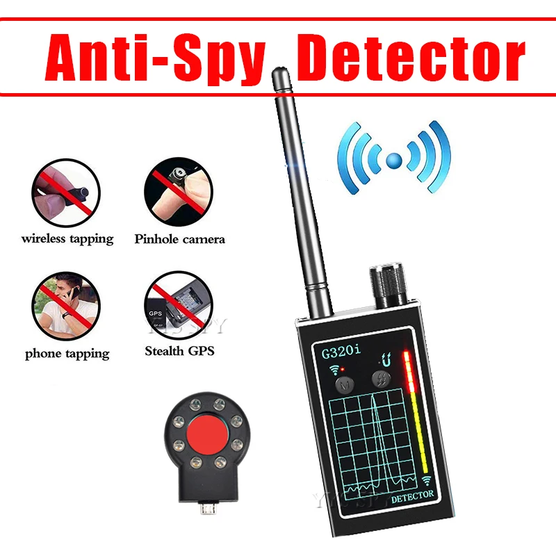 Rilevatore Anti-Spia Mini Wifi Telecamera Nascosta Gsm Audio Bug Gps Tracker Segnale Rf Wireless Micro Cam Dispositivo Magnetico Gadget Finder