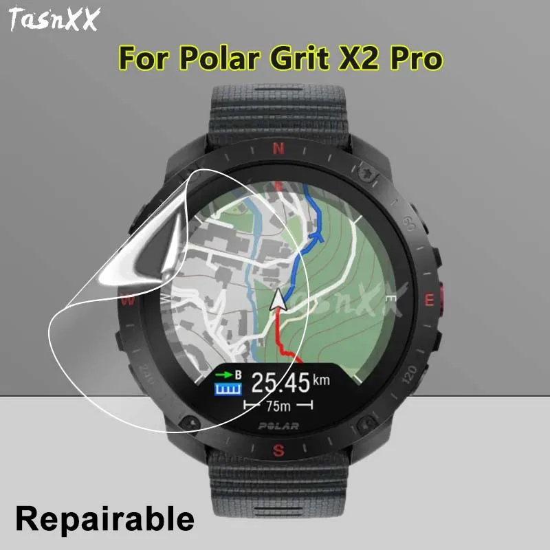 Pellicola Salvaschermo Ultra Trasparente Sottile Per Polar Grit X2 X Pro / Titan Smartwatch Pellicola Idrogel Riparabile Morbida-Vetro Non Temperato