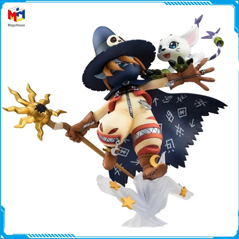 In Magazzino Megahouse Gem Digimon Adventure Wizarmon Tailmon Nuovo Originale Anime Figure Model Toy Action Figures Collection Doll Pvc