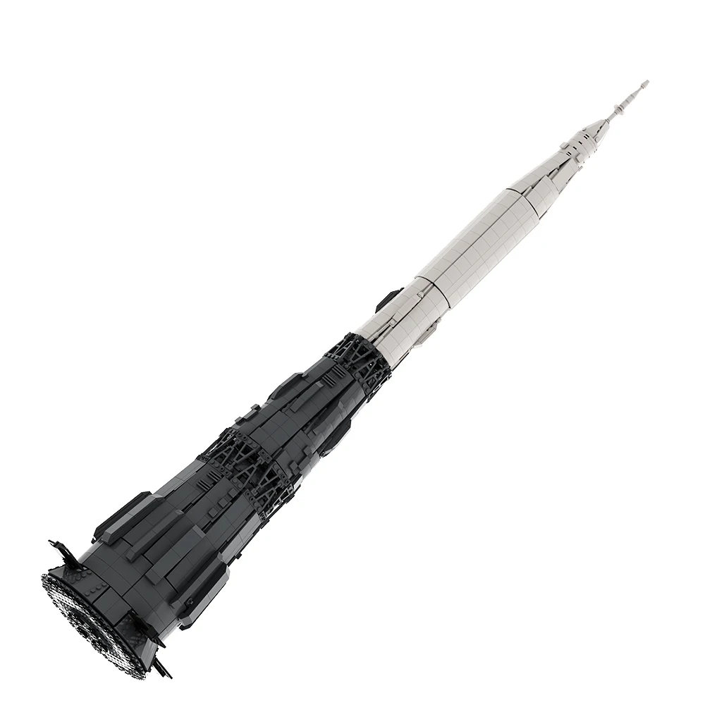 Gobricks Moc 1:110 N1 Carrier Rocket Building Block Set Space Series Saturn Satellite Exploration Rocket Model Brick Kids Toys