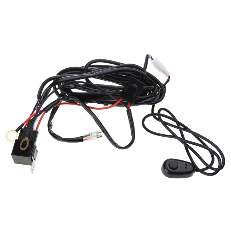 Luci Per Motociclette Impermeabili Cablaggio Interruttore Cablaggio Fari Faretti Cavo D7Wd