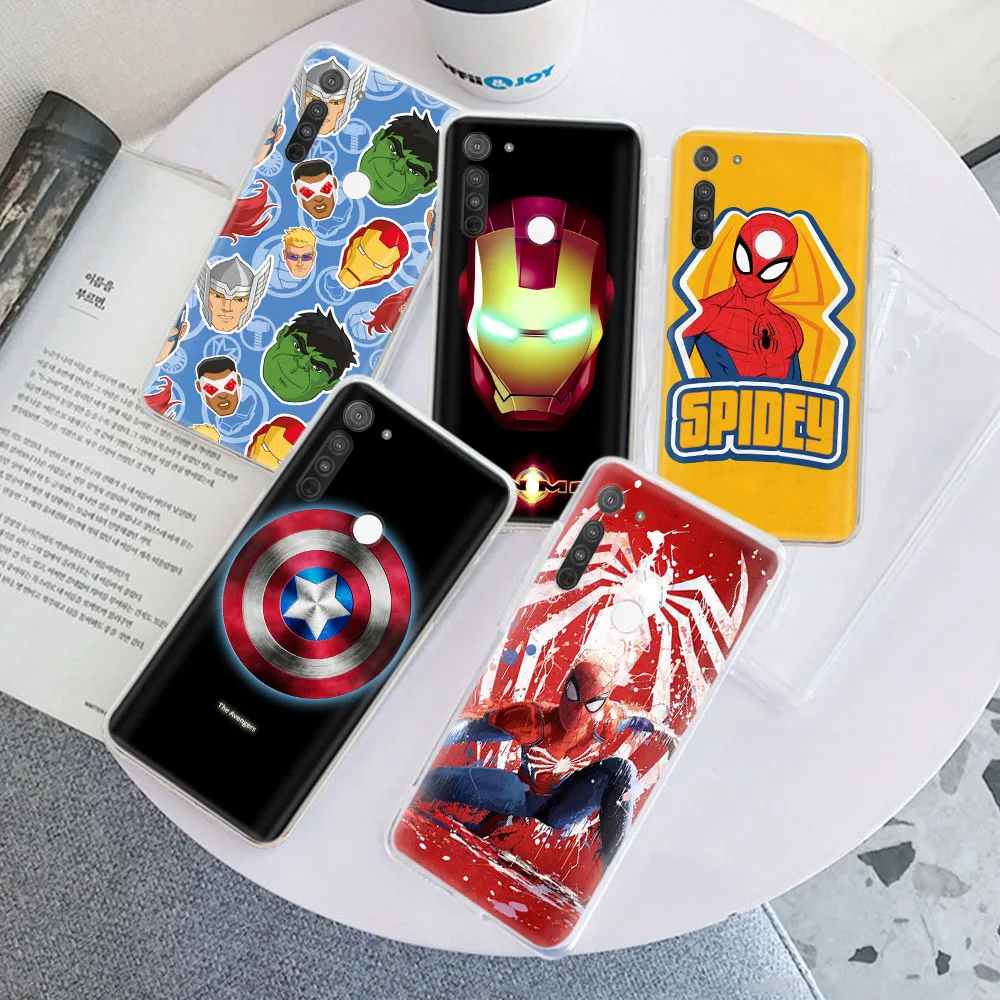 Cover Per Moto One Fusion Action Zoom Vision Plus E20 E30 E40 G31 G41 G51 G71 G50 G60 G60S Pro Custodia Morbida Zr33 Marvel Super Man