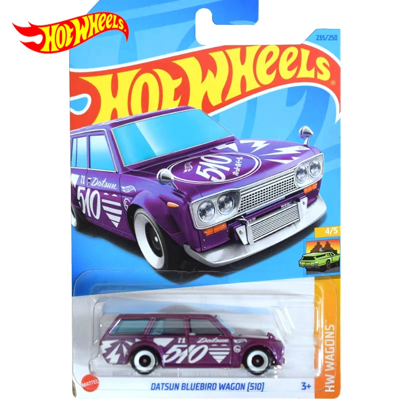 Original Hot Wheels Car Datsun Bluebird Wagon (S10) Giocattoli Per Ragazzi 1/64 Diecast Metal Voiture Brinquedos Collection Regalo Di Compleanno
