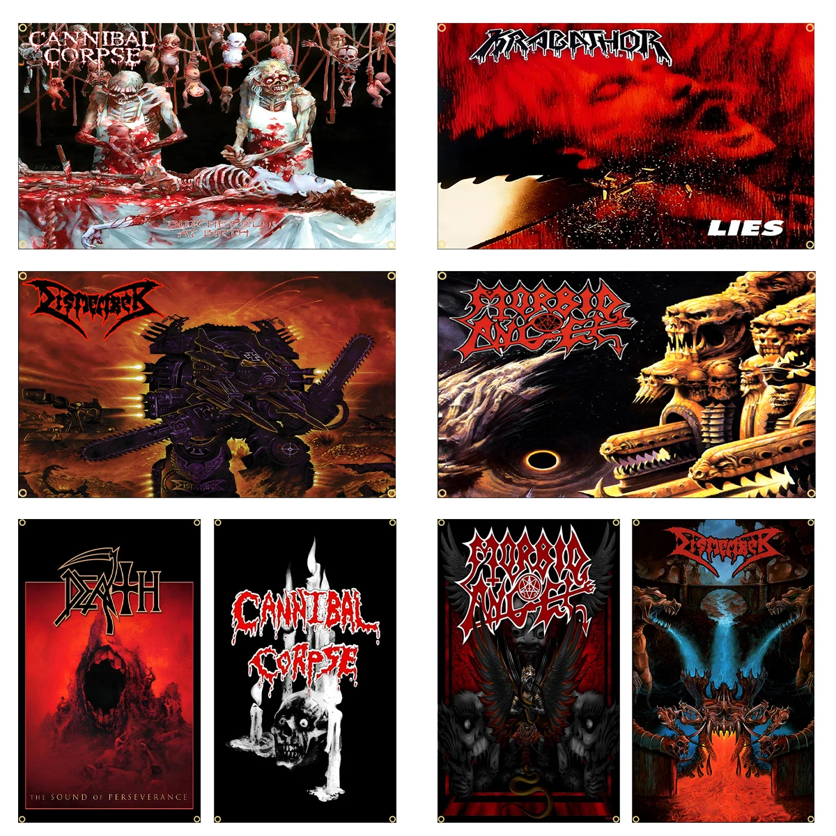 90 X150Cm 3 X5Ft Black Metal Rock Band Flag Death Metal/Black Metal Poliestere Printing Rock Banner Per Decor Arazzo