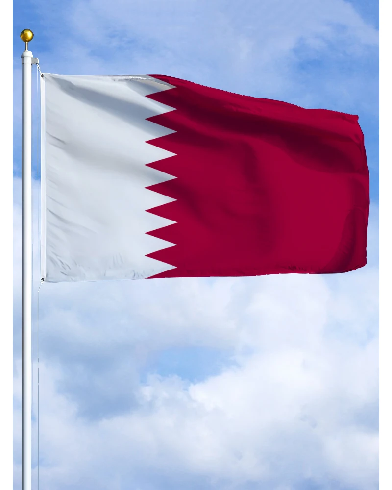 60X90 90X150 120X180Cm Bandiera Dell'Emblema Del Qatar Arazzo Per Banner Stampato In Poliestere Per L'Arredamento
