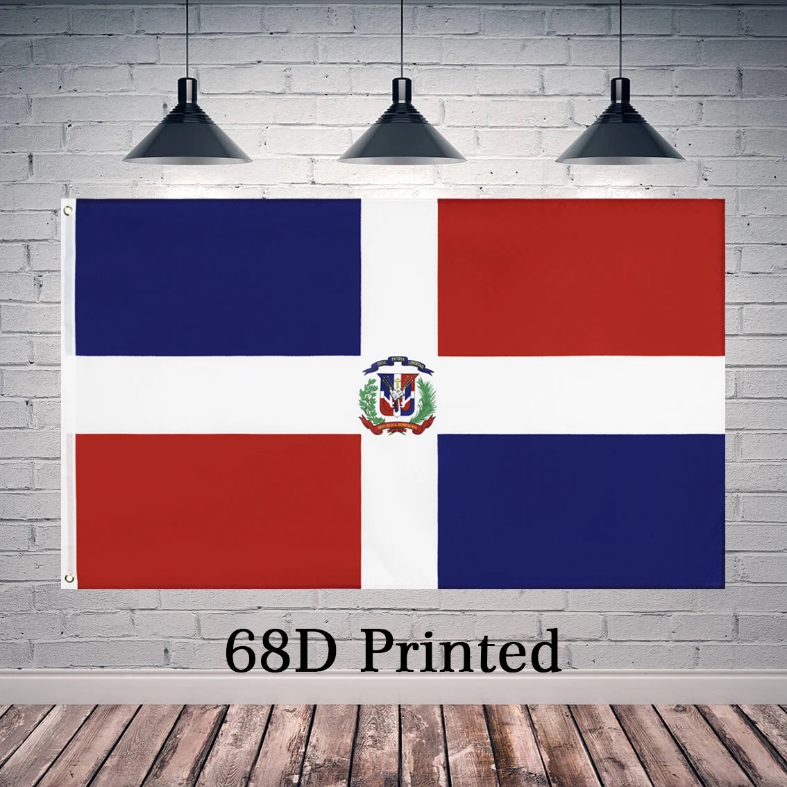 90 X150Cm Dominica Republica Dominicana Flag Poliestere Stampato Decorazione Banner Arazzo Flagland