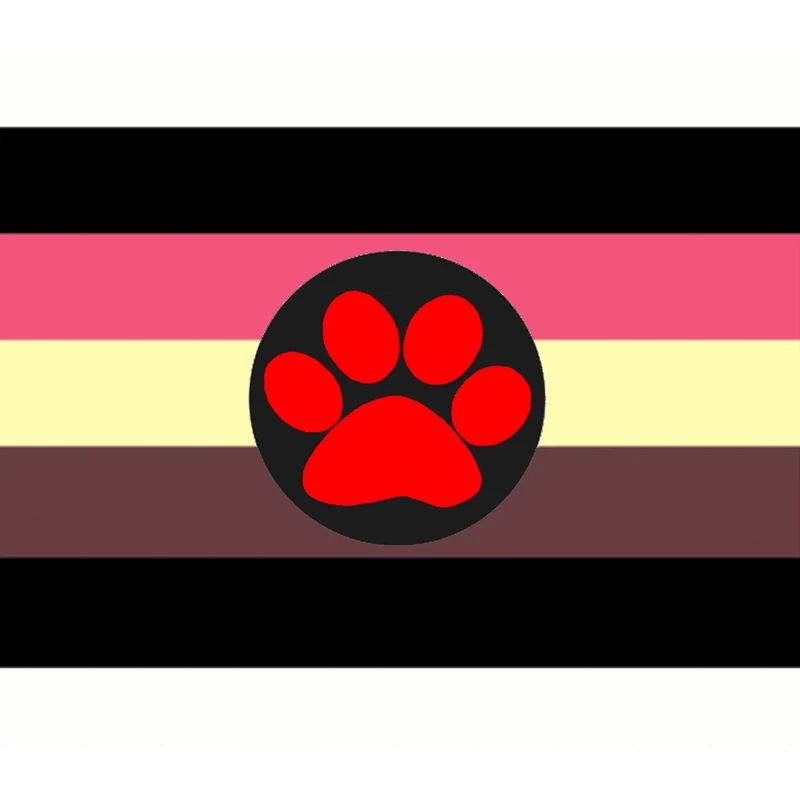 Yehoy Hanging 90X150Cm Chub Puppy Pride Bandiera Lgbt Per La Decorazione