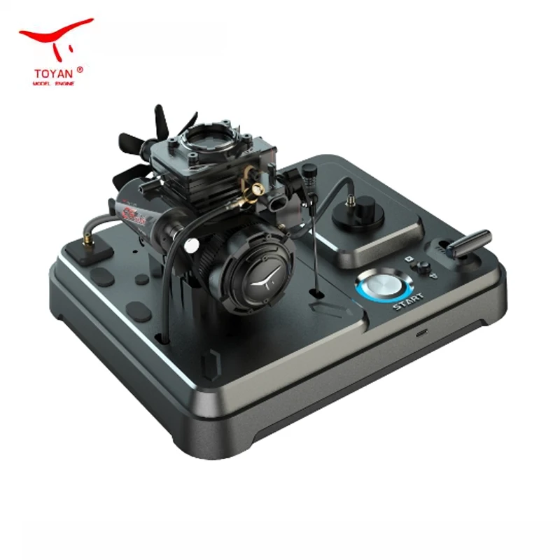 Fs S100At Toyan Engine 4 Tempi Nitro Engine Micro Monocilindrico Trasparente Window Engine Metal Mechanical Toy Gift